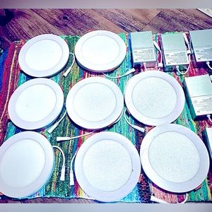 Brand New (8) 6 inch Recessed Light With Wiring Box